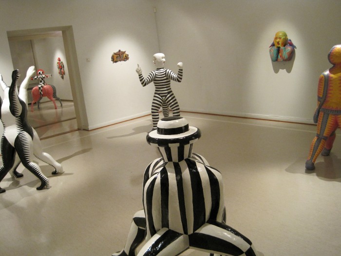 Näkymä näyttelystä Saskia-galleriassa